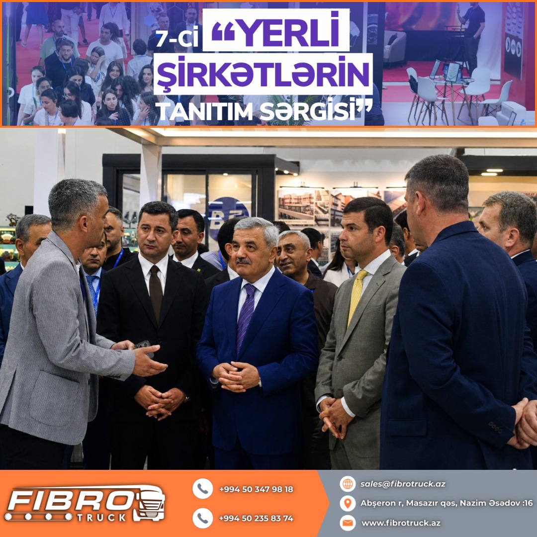 Rovnag Abdullayev and Majnun Mammadov Visited the Fibrotruck Stand
